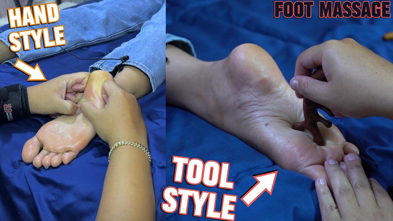 ASMR Foot Massage with Tool: Tingles, Relaxation and Stress Relief