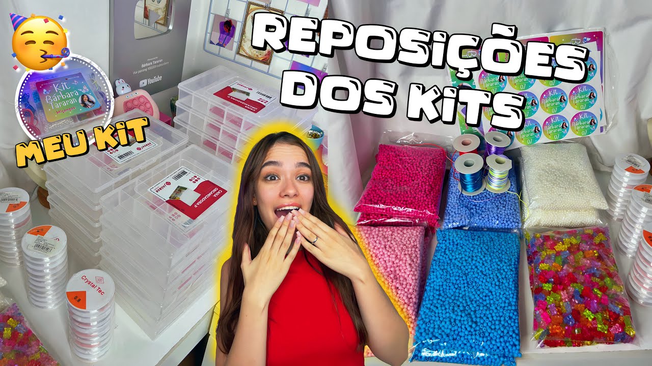 REPOSIÇÕES DOS KITS | COMPREI O DOBRO DE MIÇANGAS E FALTOU ALGO DO KIT😭
