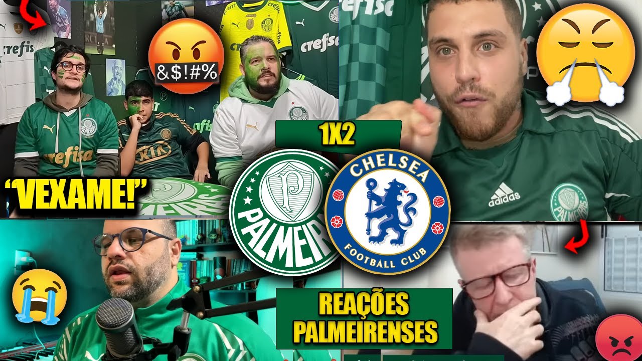 REAÇÕES dos PALMEIRENSES PISTOLAS com a ELIMINAÇÃO pt.2 - PALMEIRAS 1X2 CHELSEA [REACT MUNDIAL]