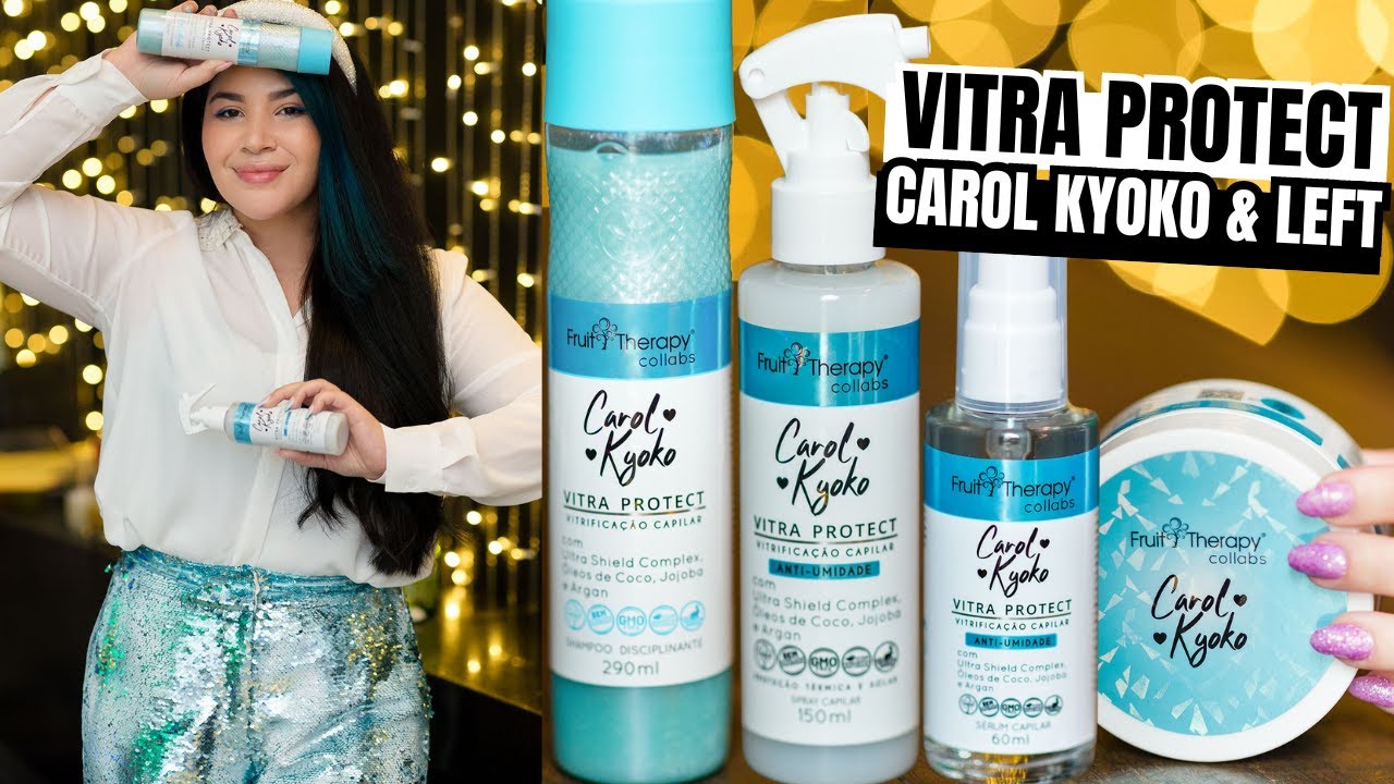 🩵 VITRA PROTECT: Blindagem antiumidade e nutrição para todos os tipos de cabelos [Vegano]