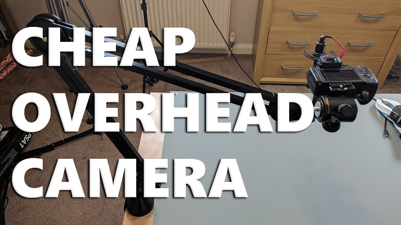 Boom Arm + $20 Ball Head = Cheap Overhead Camera
