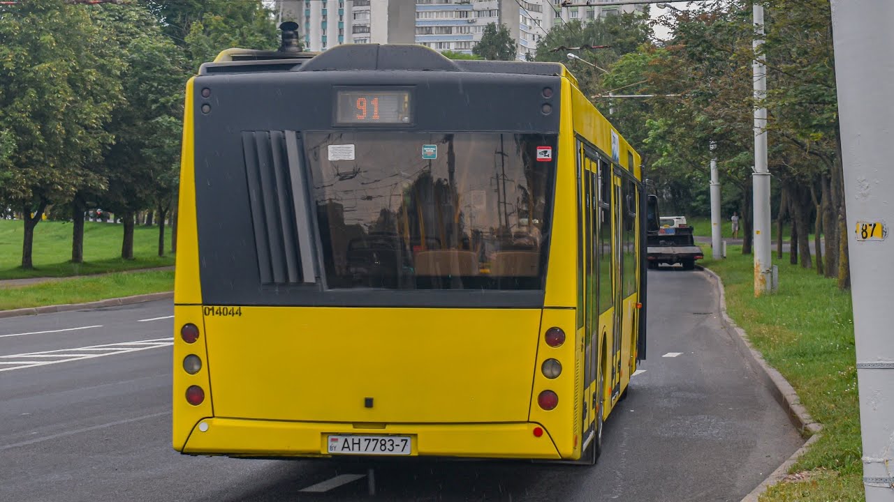 Поездка на автобусе МАЗ-203.069 (ГОС.АН 7783-7) маршрут 37