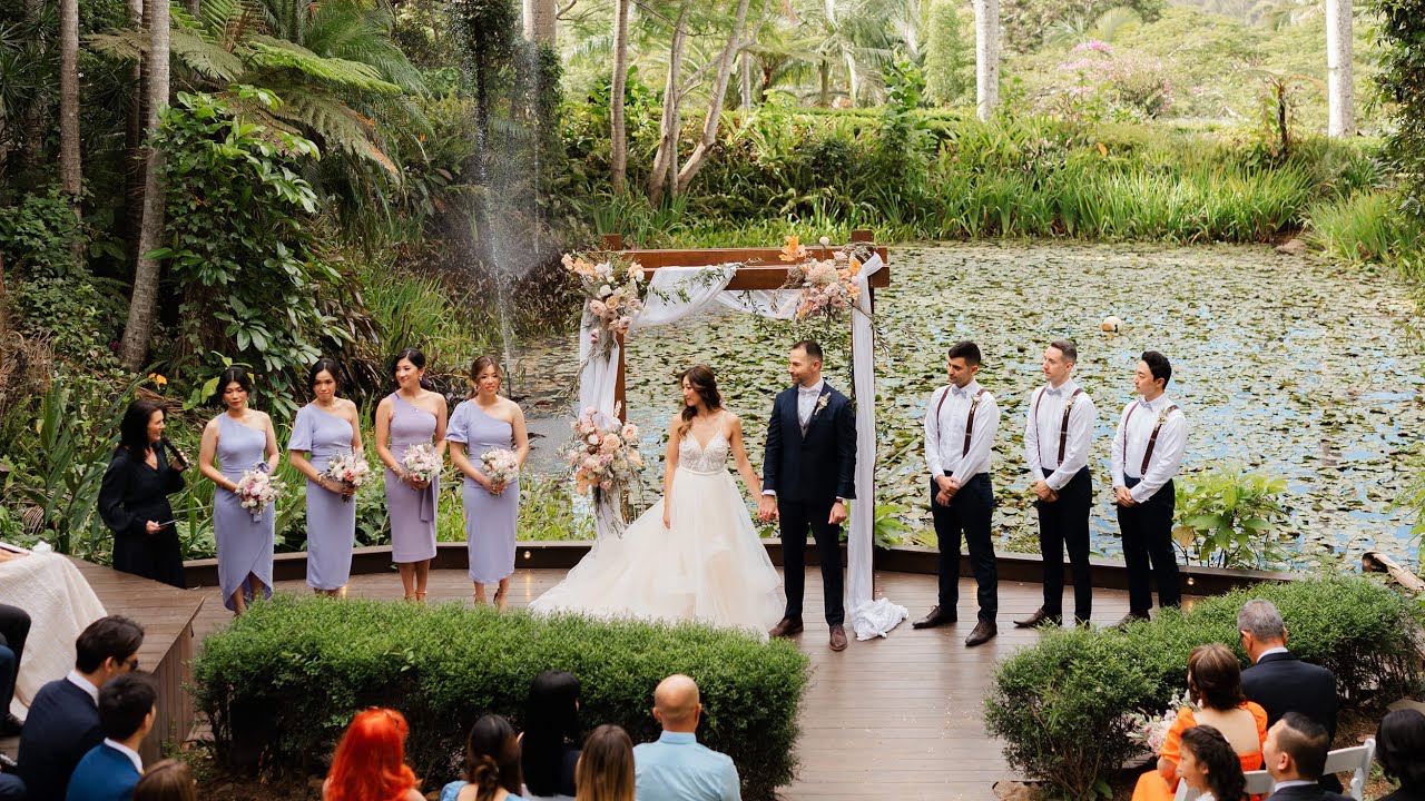 Full Outdoor Wedding Ceremony Example | Rainforest Gardens in Mount Cotton
