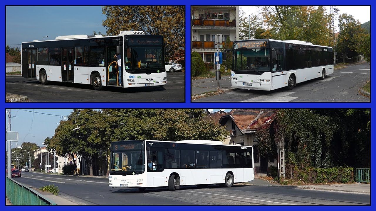 Utazás a nemrég forgalomba állt veszprémi buszokkal - REM-847 (069), REM-851 (071), REM-852 (072)