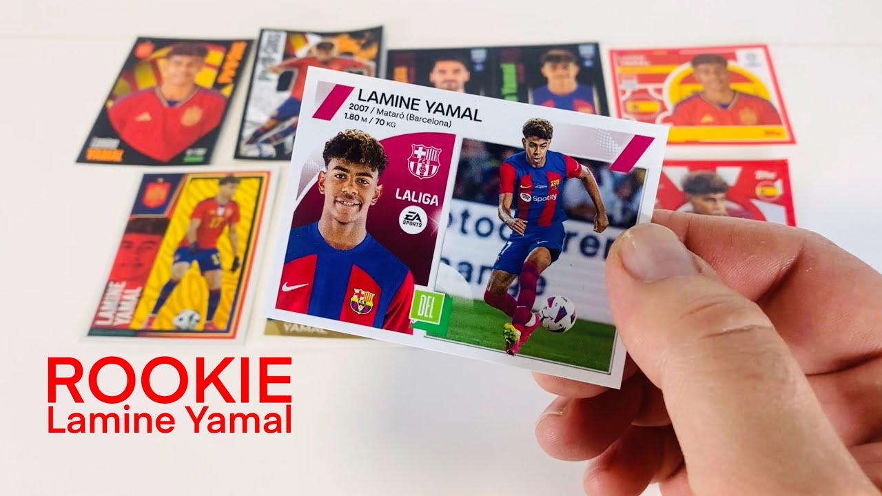 Lamine Yamal rookie stickers