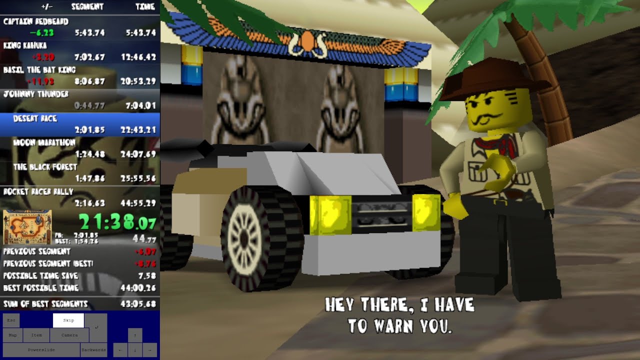 LEGO Racers: any% Glitchless Speedrun in 44:54.58