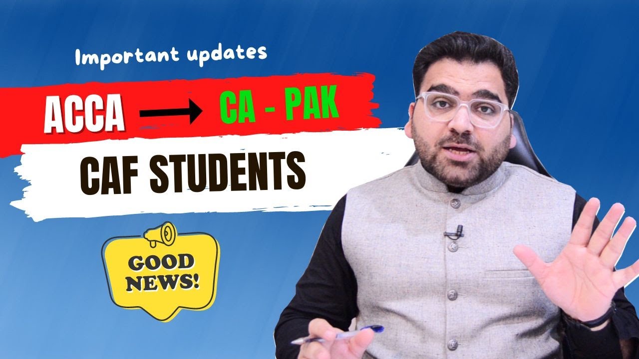 ACCA exemptions for CAF students | Fee and Papers exemption details!!