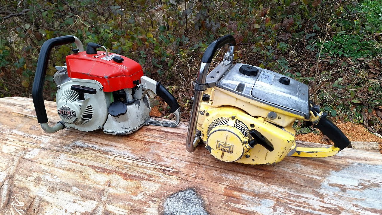 Stihl 070 (106cc) versus McCulloch 795 (103cc) - same bar and chain