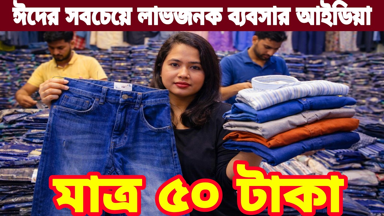 ফ্যাক্টরি থেকে শার্ট প্যান্ট গেঞ্জি মাত্র ৫০ টাকা Smll business বেকার ভাইদের ব্যবসার আইডিয়া