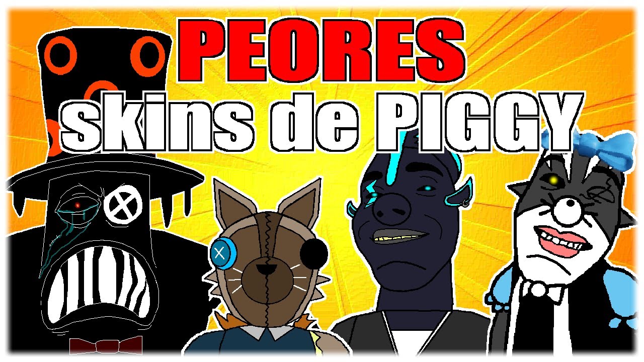 Top 5 PEORES skins de Piggy 🐷 || Roblox Piggy