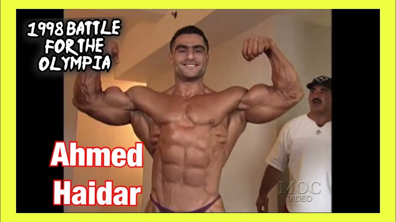 1998 Battle For The Olympia - AHMED HAIDAR - Contest Footage and Hotel Room Posing