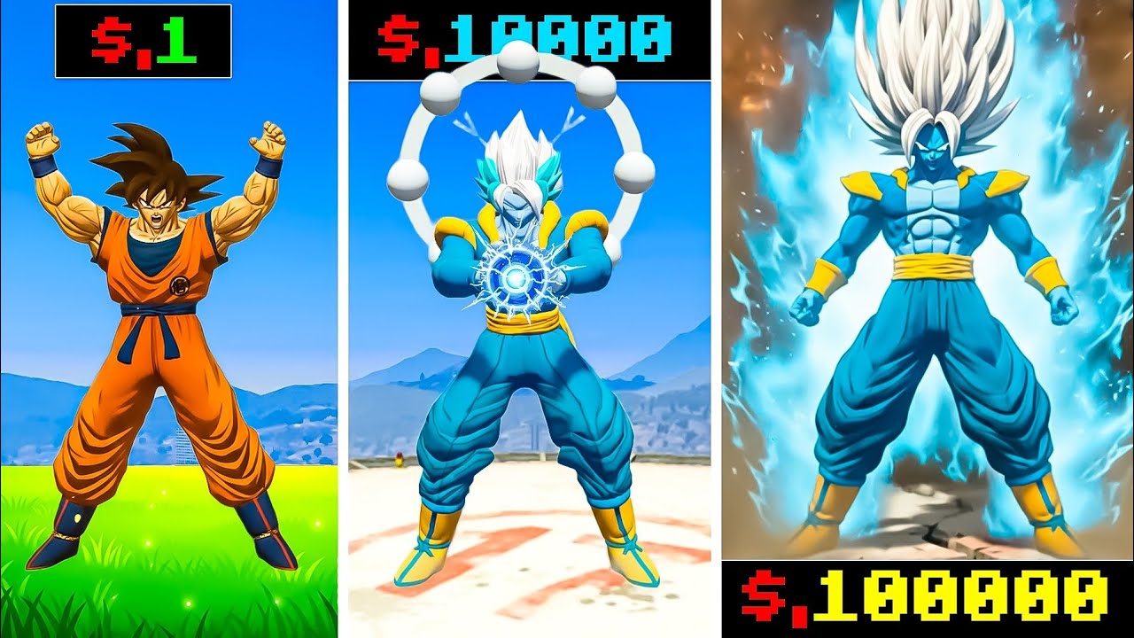 $1 Goku to $100,000,0000 GRAND PRIEST GOKU in GTA 5 !