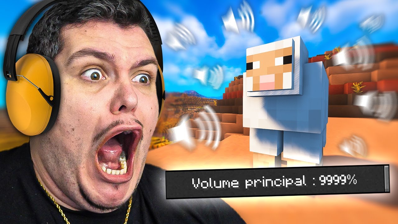 J'AI MIS LES SONS DE MINECRAFT À 10000% ! 😭 - (je suis sourd désormais...)