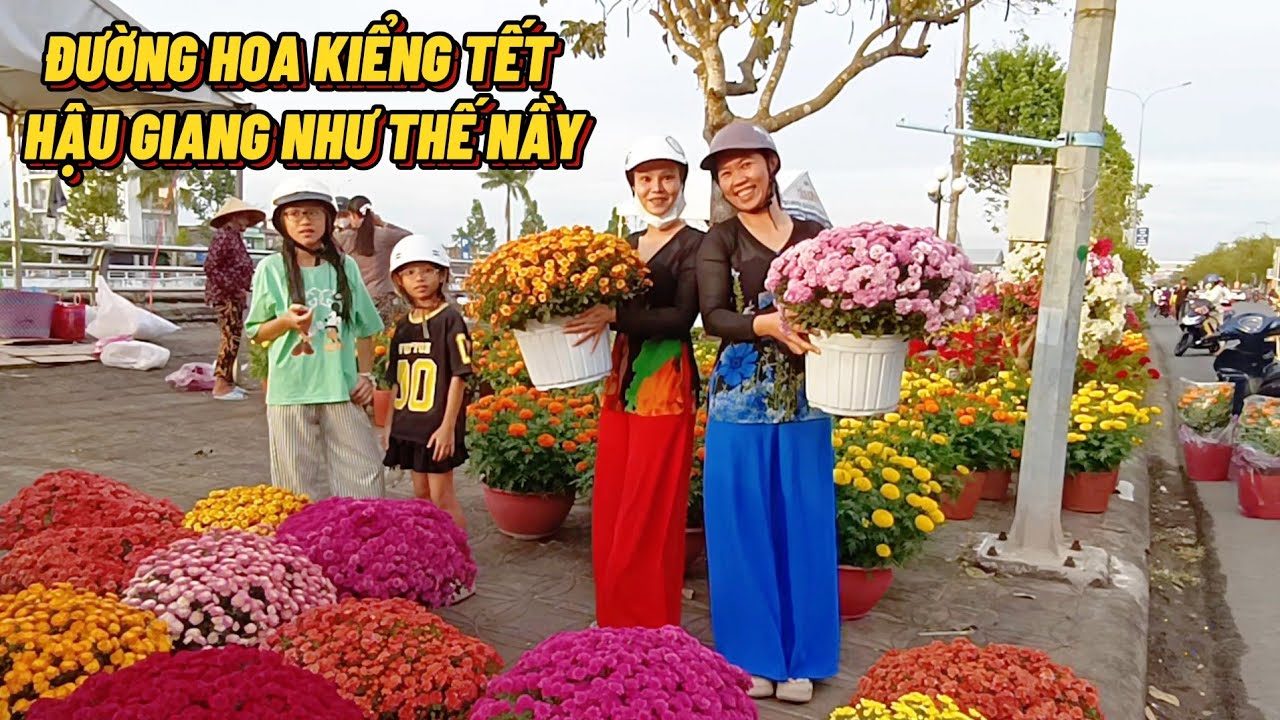 Đường Hoa Kiểng Tết Hậu Giang Lúc Nầy Sao Điều Hiêu Vắng Tanh #trungtinhtv 