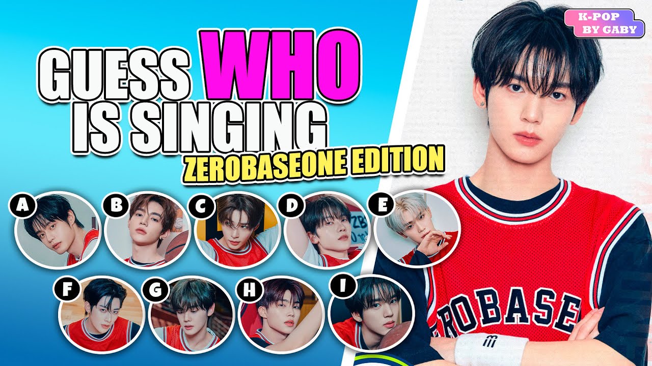 GUESS WHO IS SINGING | ZEROBASEONE QUIZ | KPOP GAME |