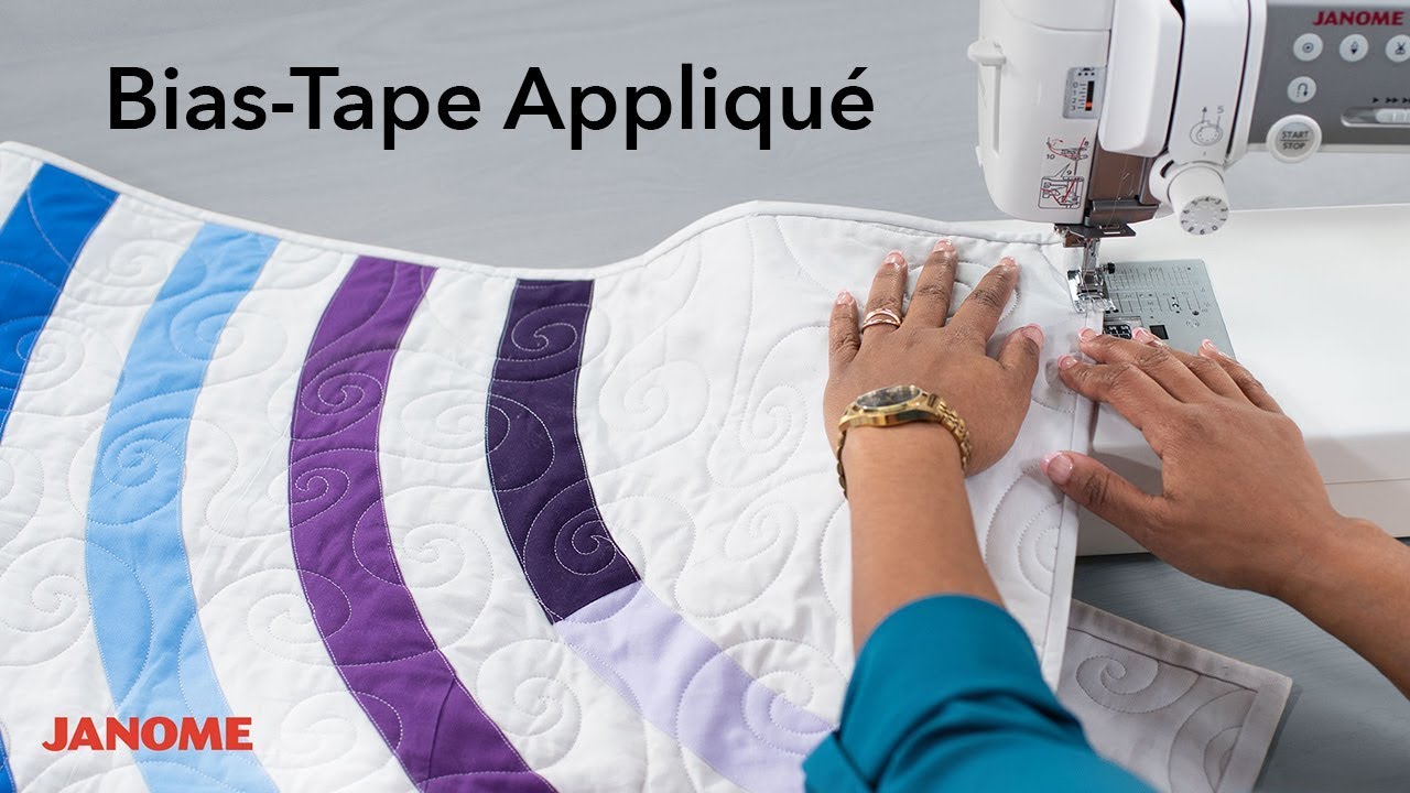 Modern Quilting with Bias-Tape Appliqué | Bluprint + Janome