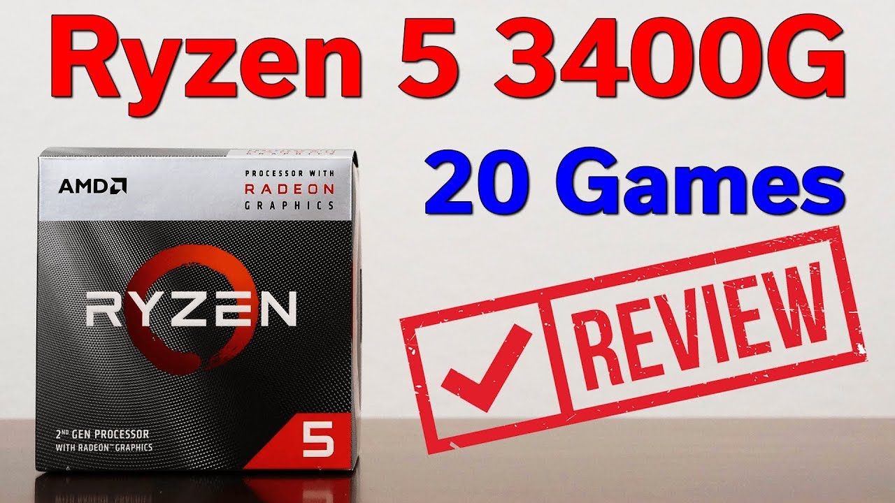 Ryzen 5 3400G &mdash; 20 Games Tested &mdash; No Graphics Card Required!