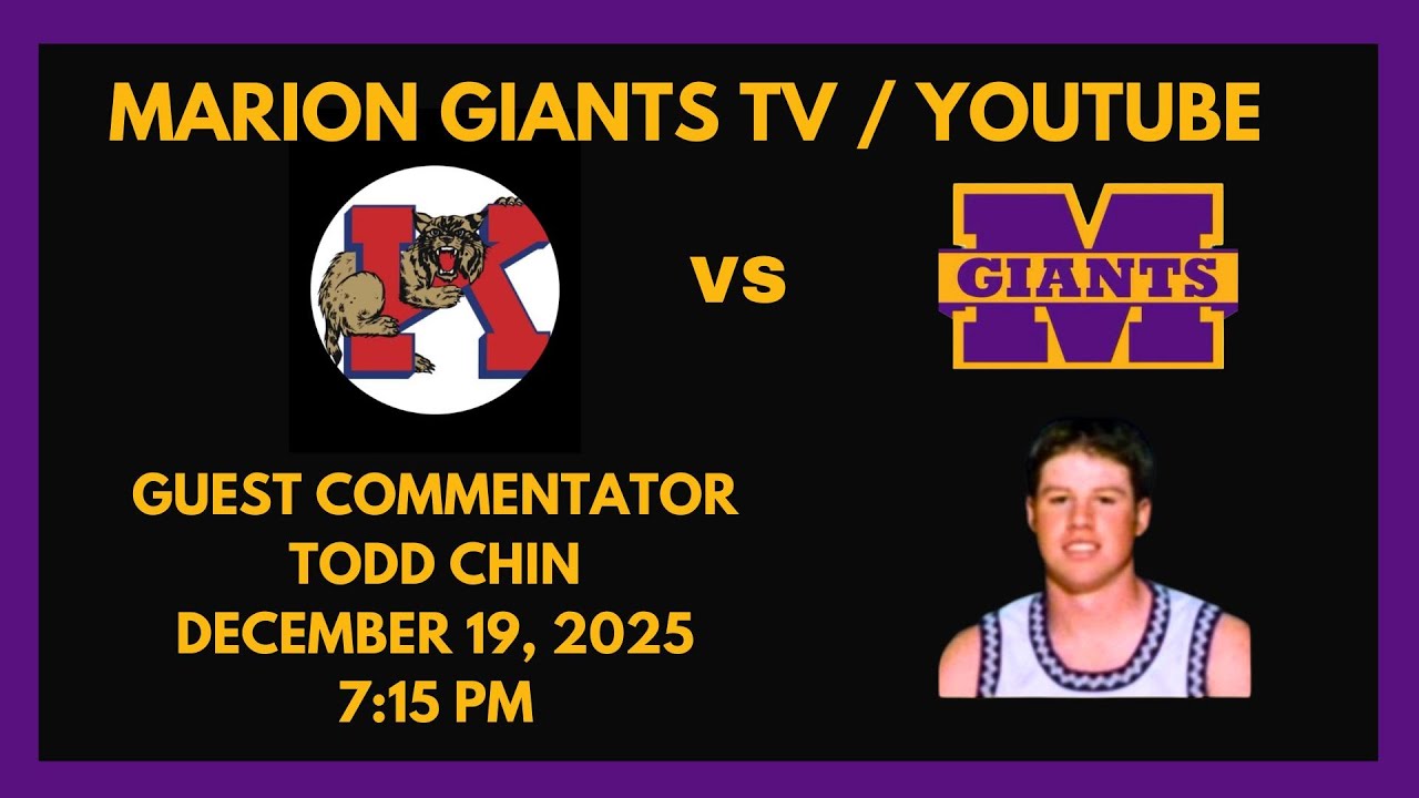Marion Vs. Kokomo Boys Varsity Basketball December 19, 2025