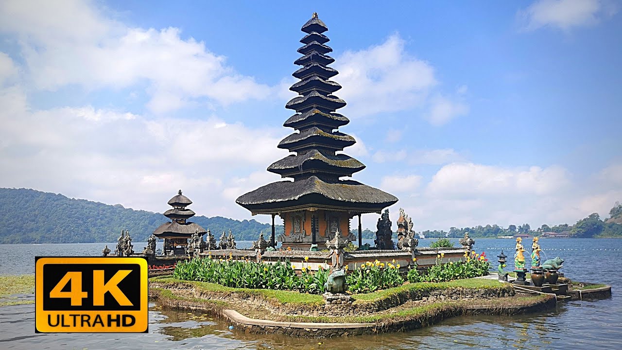 Templo de Pura Ulun Danu Bratan / INDONESIA WALKING TOUR [4K]