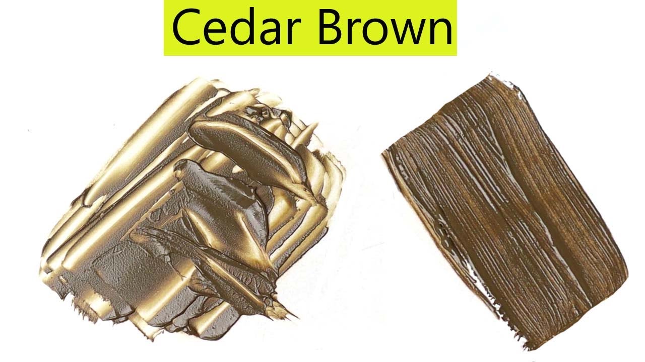 Cedar Brown Color - How To Make Cedar Brown Color - Color Mixing Video