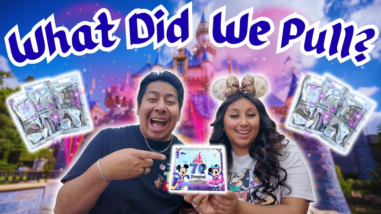 TOPPS DISNEYLAND 70TH ANNIVERSARY TRADING CARDS UNBOXING! | 2024 HIDDEN DISNEY PIN UNBOXING!