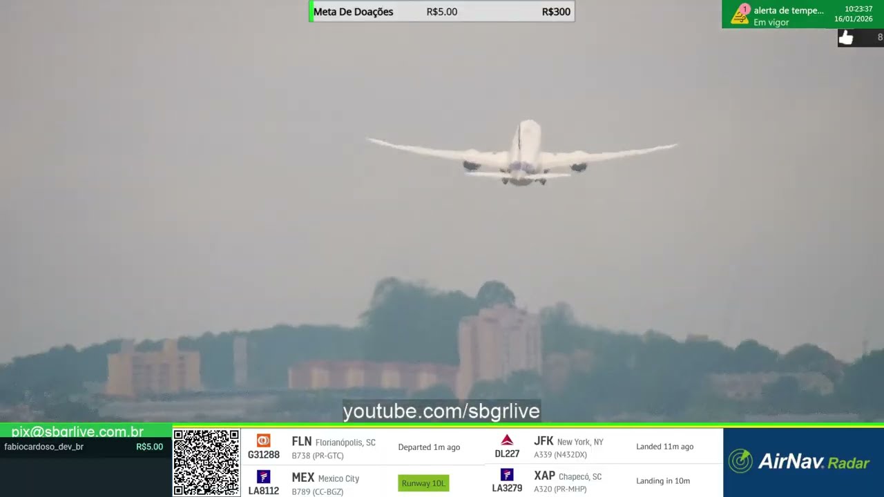 Live transmitida em 16/01/2026 dia