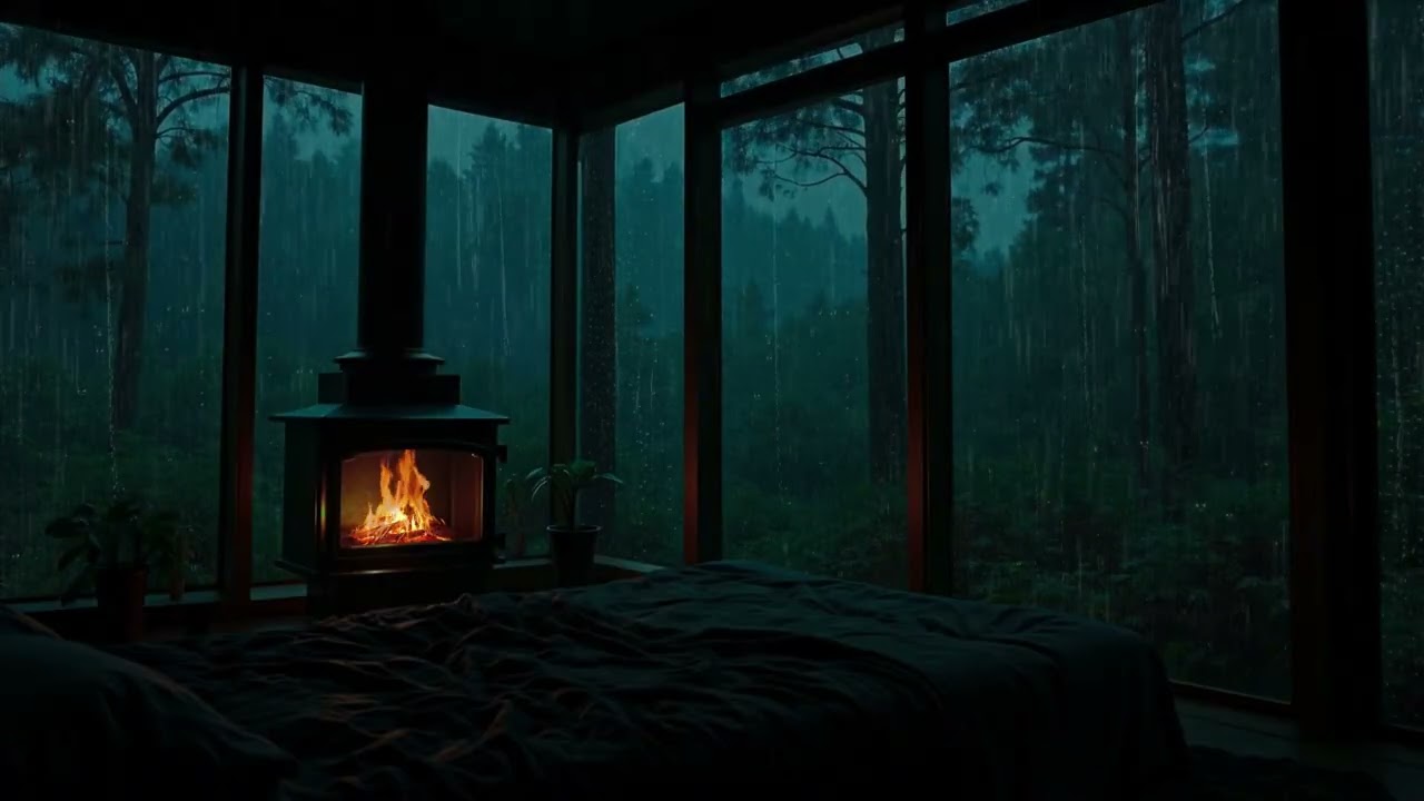 Soothing Rain and Piano Sounds in the Forest 🌳 | Sleep Well and Let Go of Insomnia