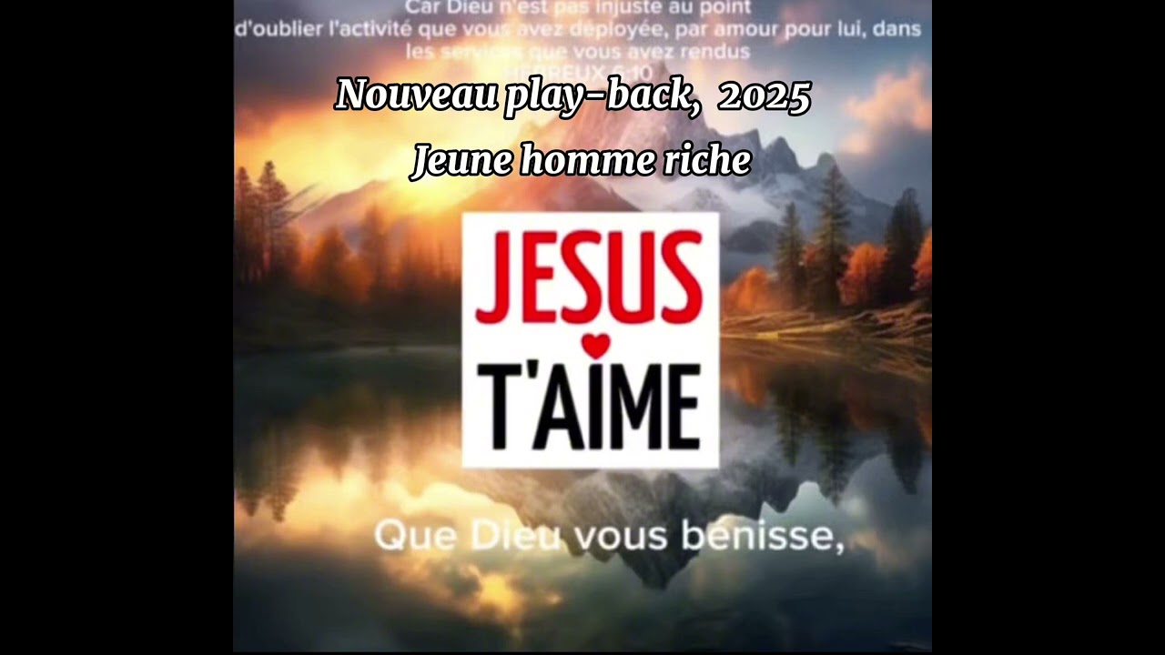 Nouveau play-back jeune homme, riche ￼￼avec paroles