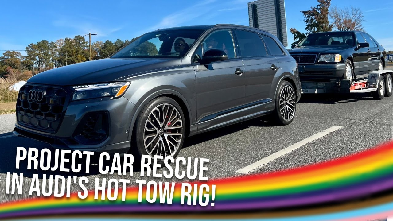 Towing With the 2025 Audi SQ7! 7,000 Pounds of Project Car & U-Haul Trailer