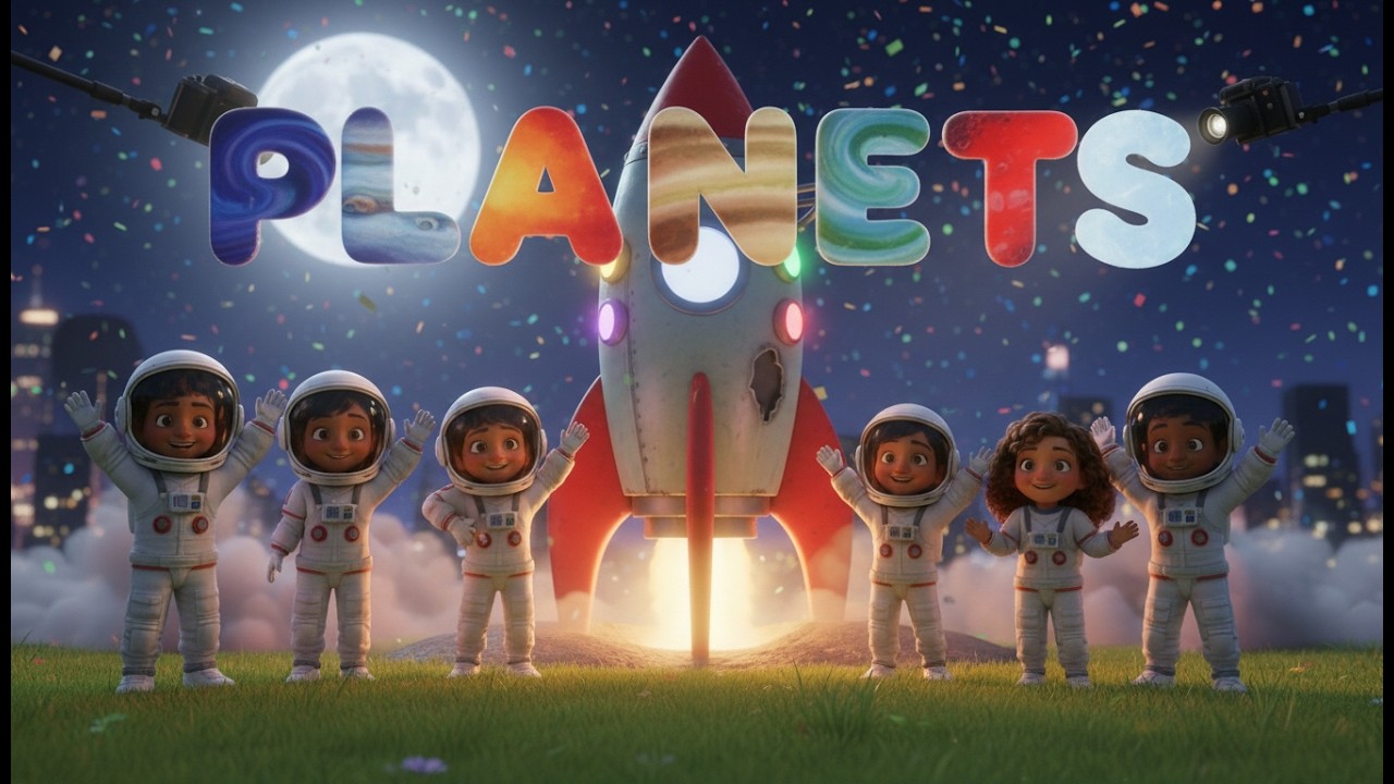 Planet Song for Kids 🌍🚀 | Solar System Song with Astronaut Dance | Learn Planets & Space Animation
