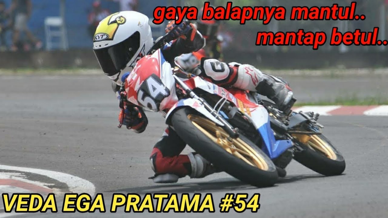 VEDA EGA PRATAMA tampil memukau, juara kelas 150cc ecu standar sonic