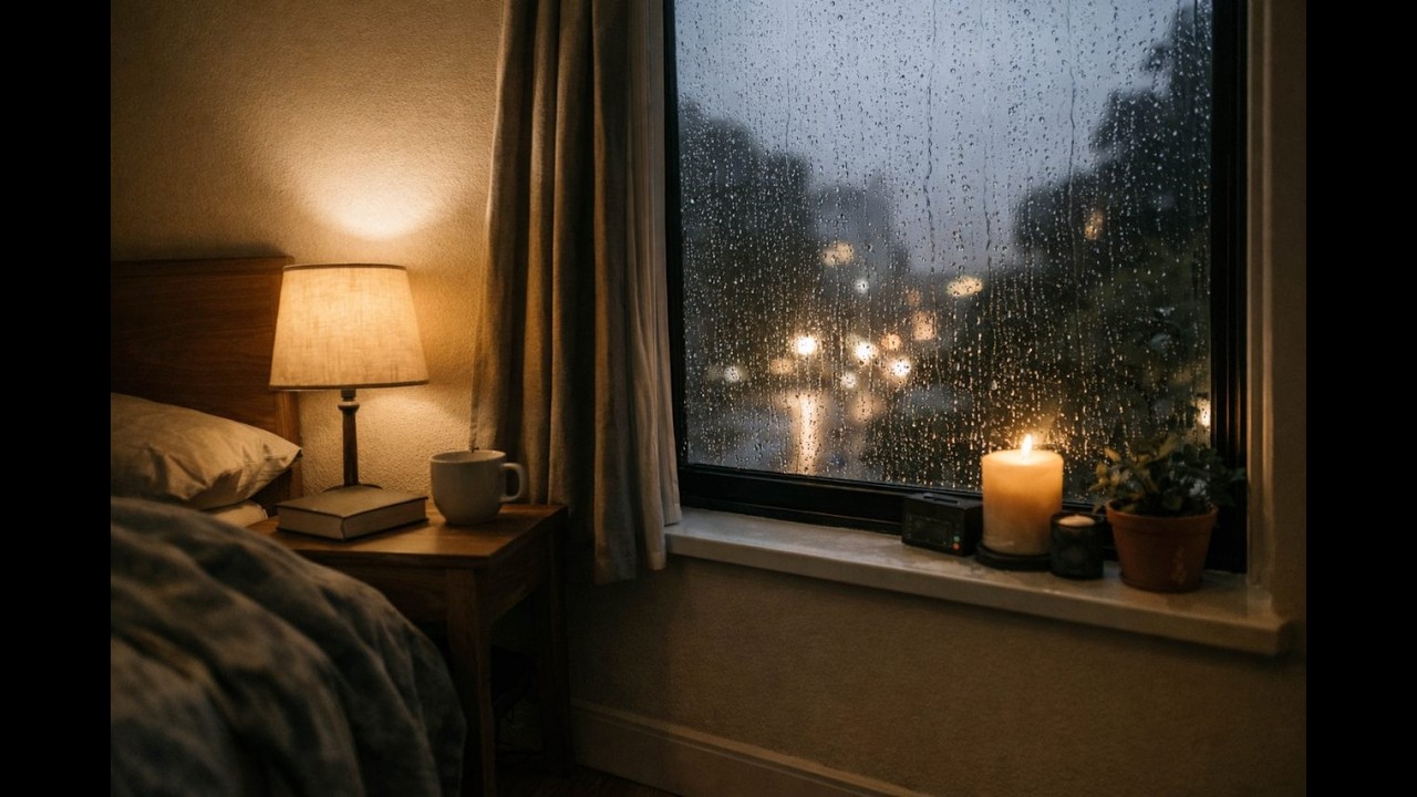 수면 유도 빗소리 🌙 8시간 | 음악 없는 자연 백색소음, 깊은 숙면