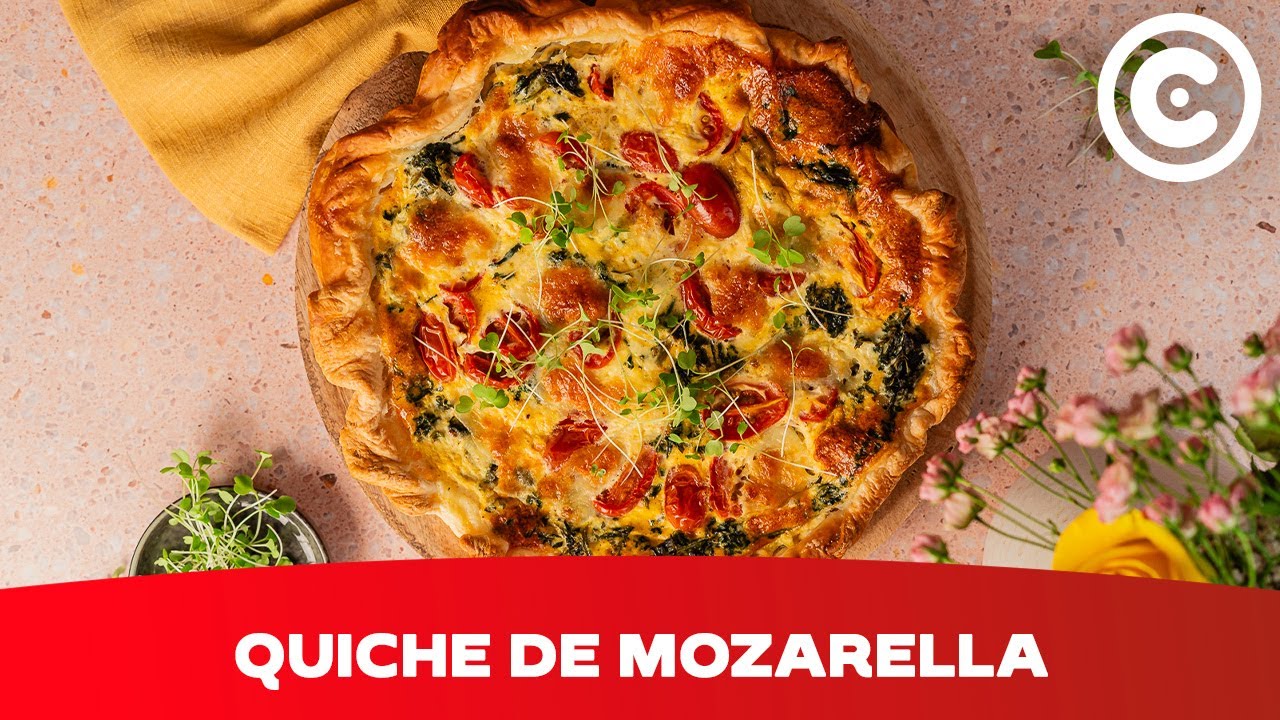 Saborosa Quiche de Mozzarella