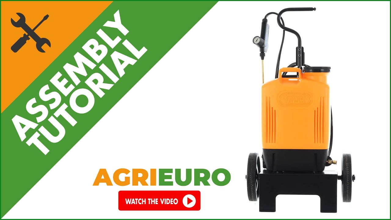 Volpi 10 PTC Electric Lithium Battery-Powered Sprayer Pump - Assembly tutorial