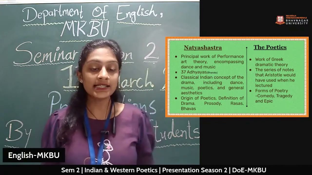 Comparative Study of Bharat's Natyashatra and Aristotle's Poetics/Criticism