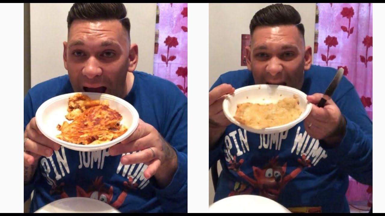 EATING SHOW MUKBANG ITA MEGA ABBUFFATA COTOLETTE E FRITTATA DI PASTA!!!!