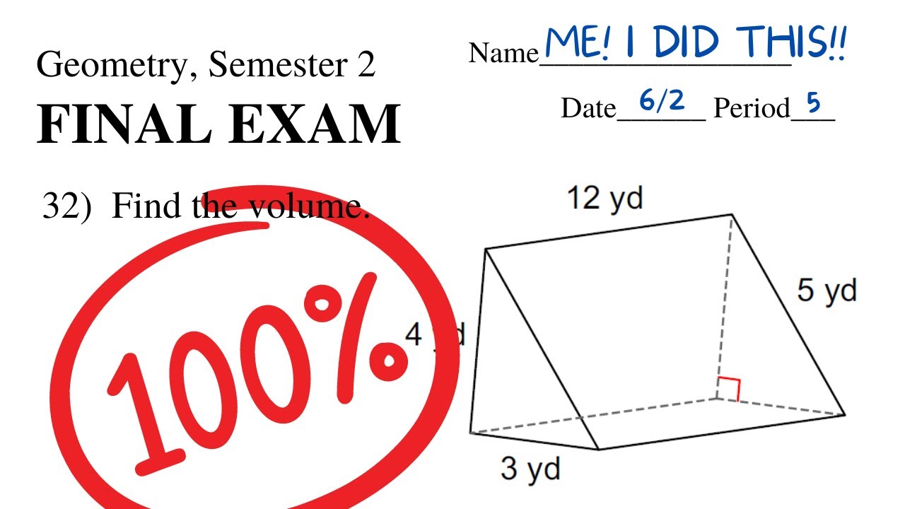 Study Guide for GEOMETRY 2 FINAL EXAM