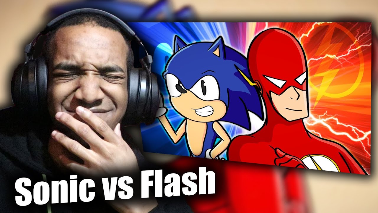 Sonic Fan Reacts to Sonic vs Flash Rap Battle Reaction.. (from Freshy Kanal)