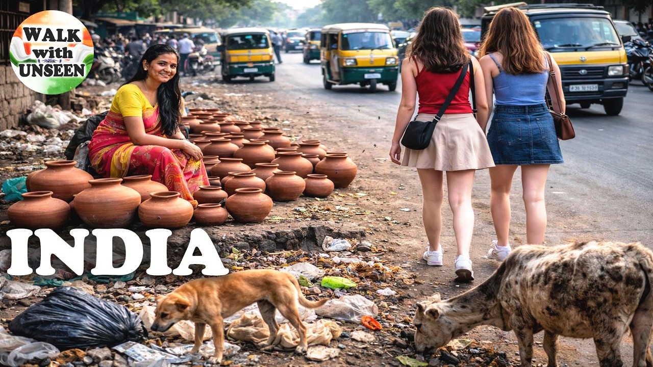 Welcome to the real streets of DELHI, Walking in INDIA