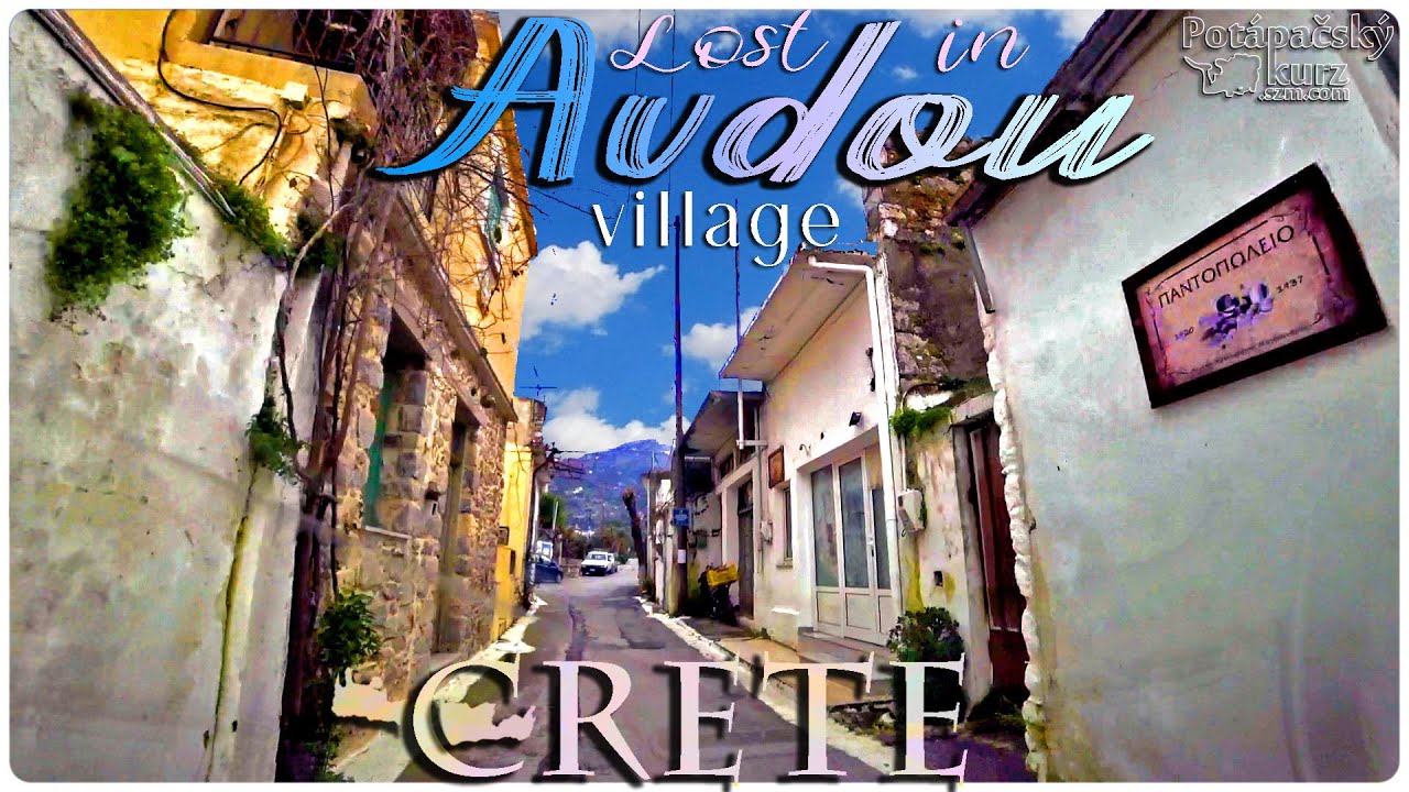 🇬🇷Crete, Avdou village 2023, Greece - Kréta, Dedina Avdou