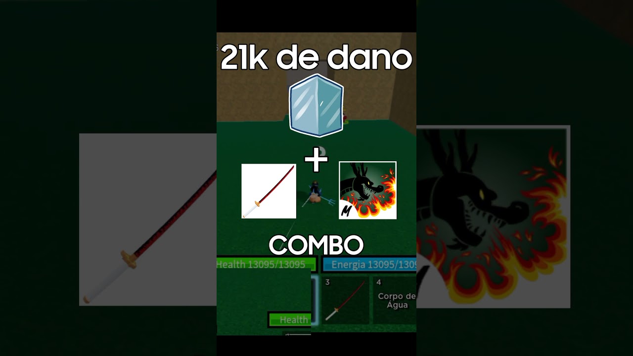 Combo de ice; rengoku; dragon talon. (Blox fruit)