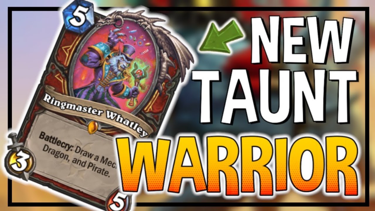 New Taunt Warrior THIS DECK IS AWESOME!! | Darkmoon Races | Hearthstone |