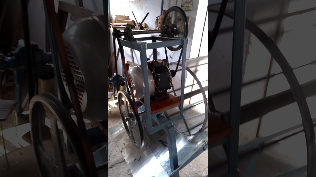 Sand screening machine for building's with electric motor