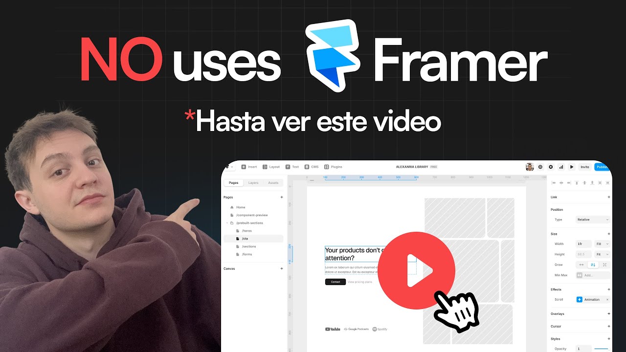 Todo lo que debes saber para empezar en Framer en 37 Minutos | Framer en Espa&ntilde;ol