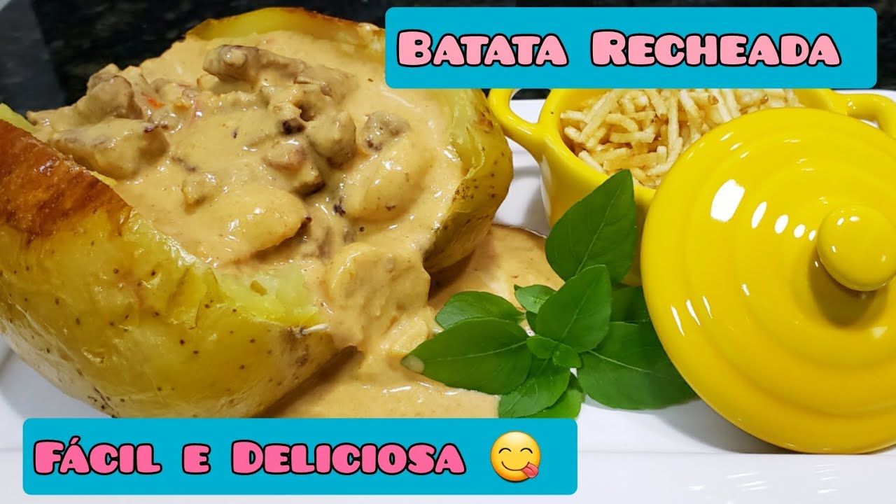 Batata Recheada - Receita fácil e Deliciosa