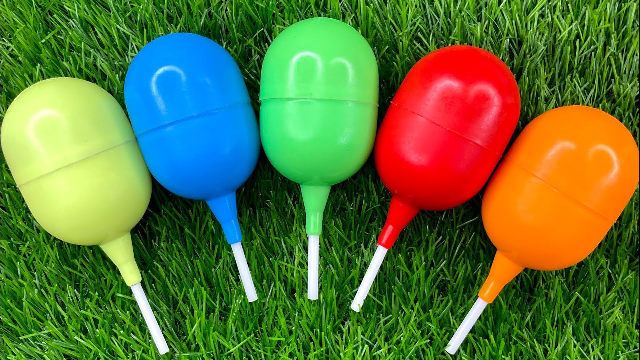 New Glitter Rainbow Lollipop Candy I Cutting | ASMR | Satisfying Video