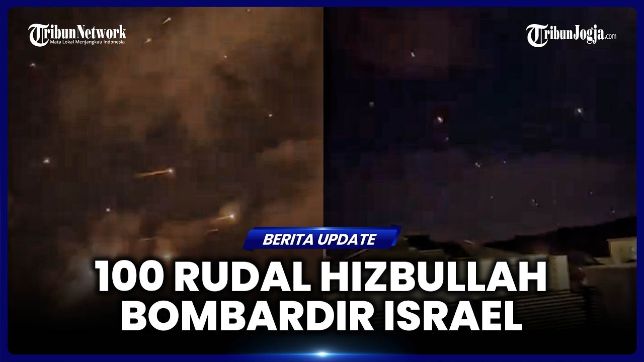 HIZBULLAH TEMBAKAN LEBIH DARI 100 RUDAL KE ISRAEL UTARA DALAM OPERASI EATEEN STRAW