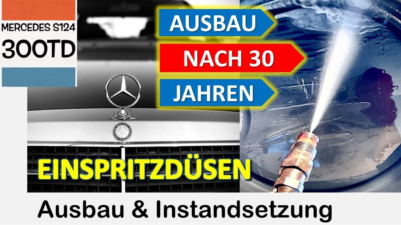 Ausbau der 30 Jahre alten Einspritzd&uuml;sen. Pr&uuml;fung und Instandsetzung. Mercedes w124.