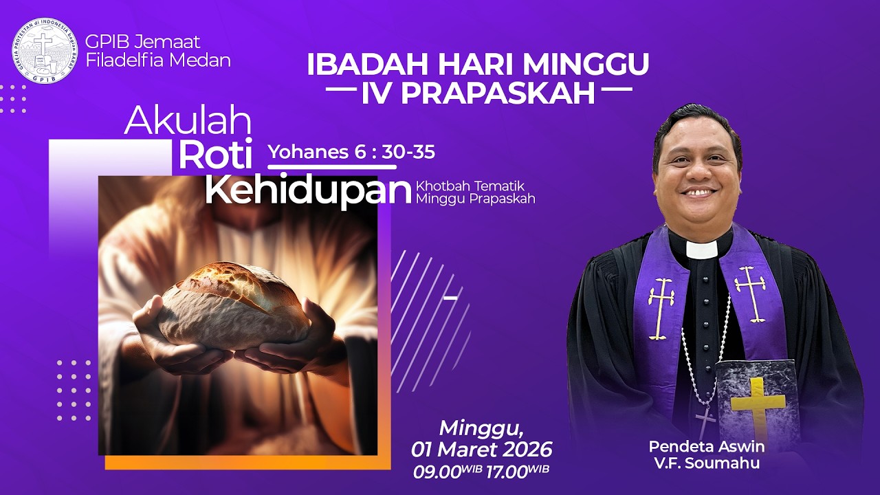 LIVE (01 MARET 2026) : IBADAH MINGGU V PRAPASKAH
