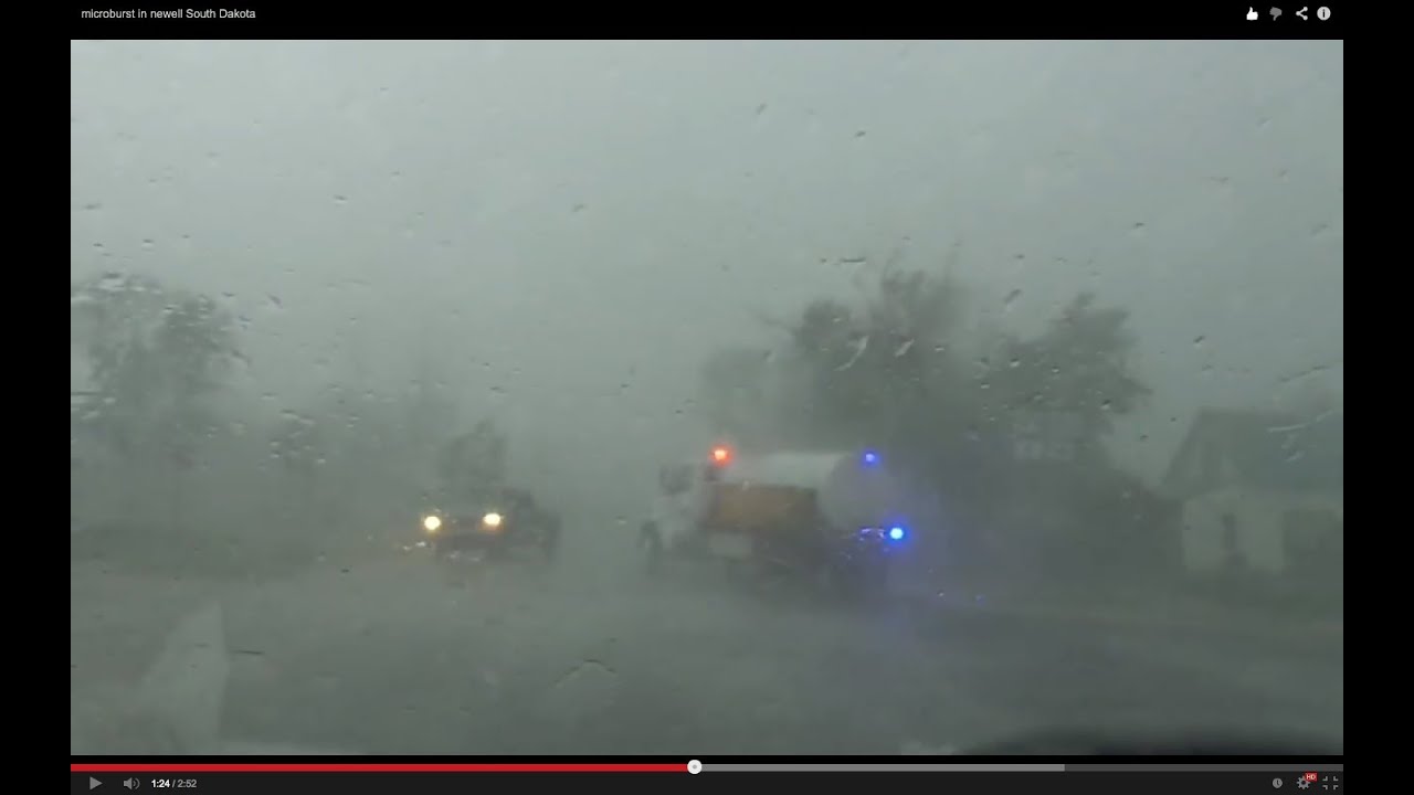 INSANE 93MPH winds microburst in newell South Dakota!